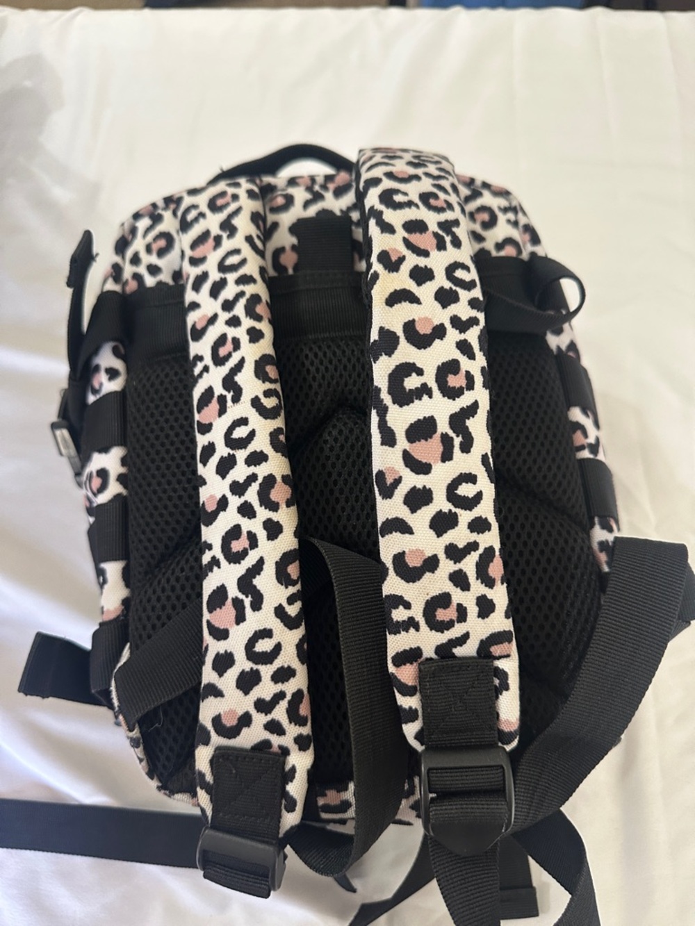 WOLF Pink and Black Leopard Print Mini Backpack - Picture 5 of 11